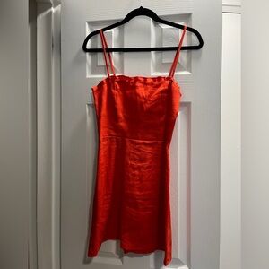 Reformation Ava Linen Mini Dress